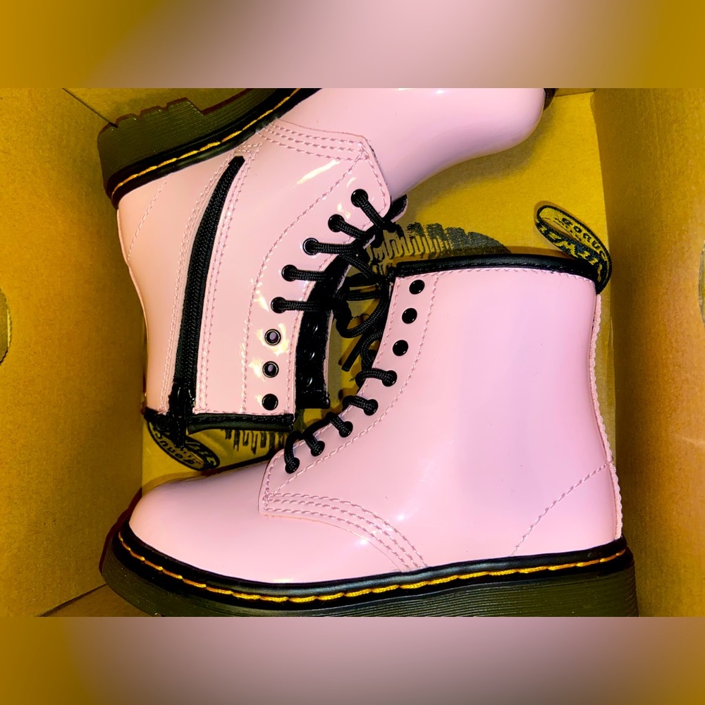 Pale Pink Dr. Marten. Children’s 9c. Brand new with box.